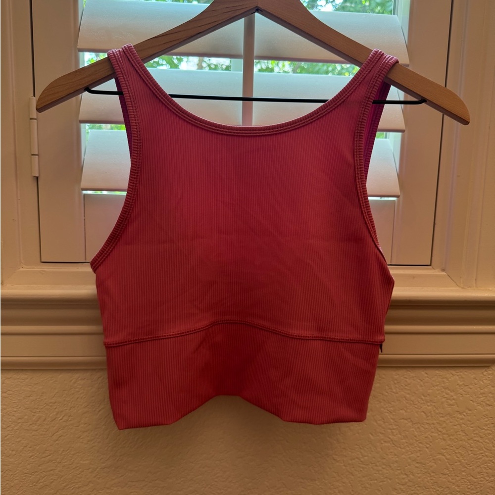 Pink Ribbed Tank Top Lululemon Size 6